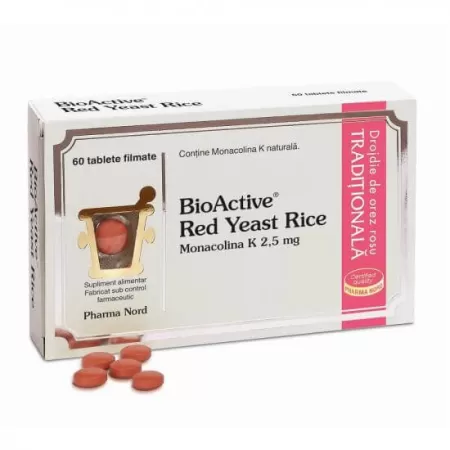 Bio Active Red Yeast Rice, Pharma Nord, 60 tablete