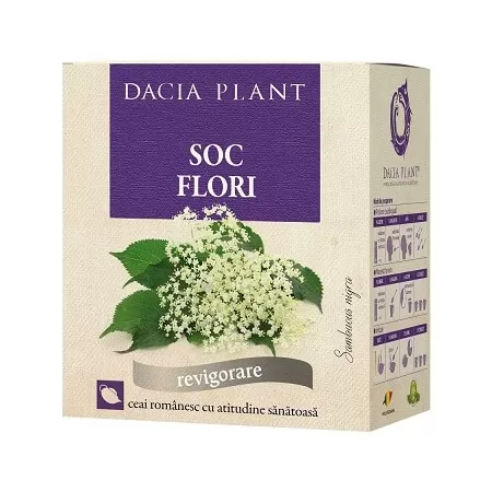 Ceai Flori de Soc, 50 g, Dacia Plant