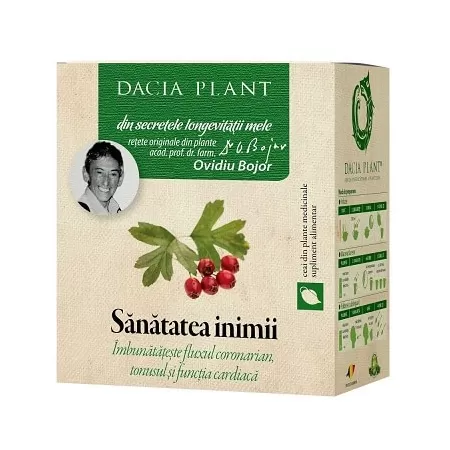 Ceai din plante medicinale Sanatatea inimii, 50 g, Dacia Plant