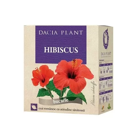 Ceai de Hibiscus, 50g, Dacia Plant