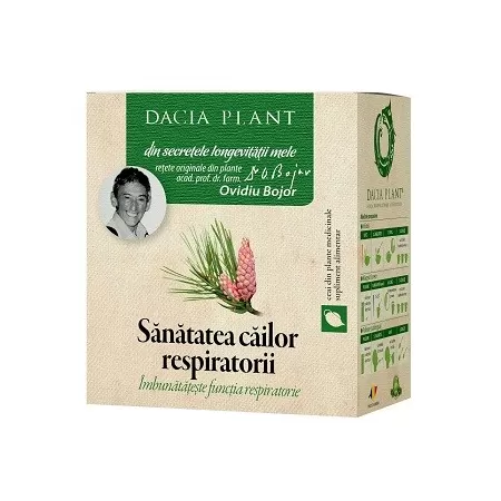 Ceai din plante Sanatatea cailor respiratorii, 50 g, Dacia Plant