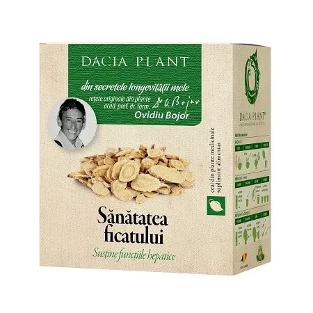 Ceai din plante medicinale Sanatatea ficatului, 50 g, Dacia Plant