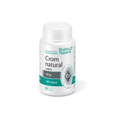 Crom natural forte 200 mcg, 30 capsule, Rotta Natura