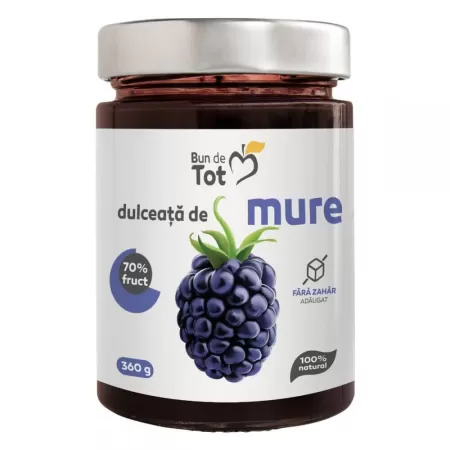 Dulceata de Mure fara zahar, 360g, Dacia Plant