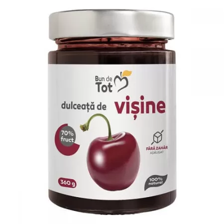 Dulceata de Visine fara zahar, 360g, Dacia Plant