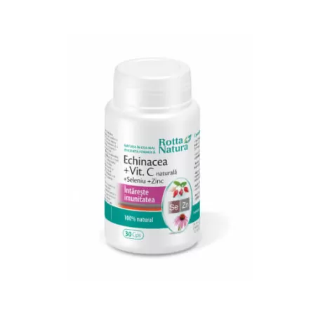 Echinacea + vitamina C + seleniu + zinc, Rotta Natura, 30 cps