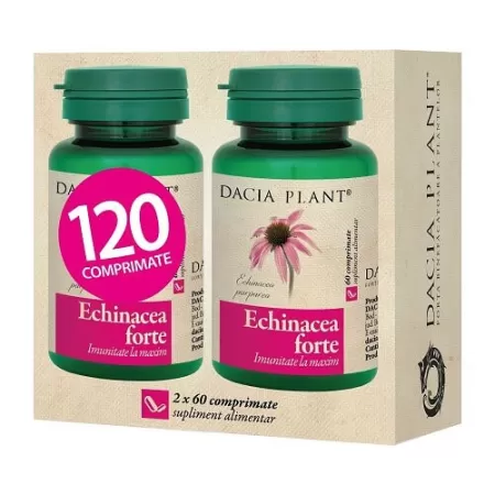 Echinacea forte, 60 comprimate (2 la pret de 1) Dacia Plant
