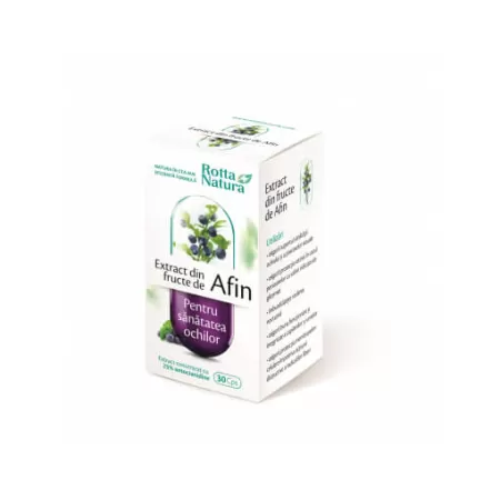Extract din fructe de Afin, 30 capsule, Rotta Natura