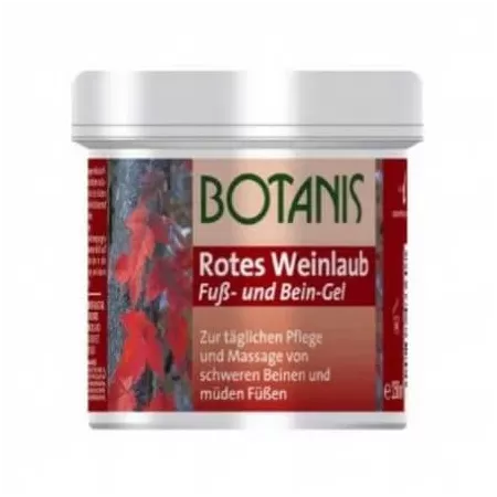Gel cu extract de vita de vie rosie, 250 ml, Botanis
