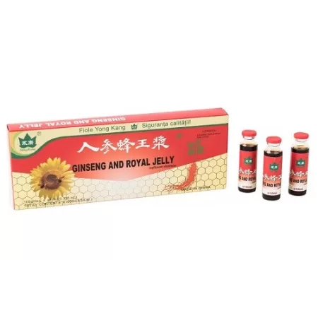 Ginseng si Royal Jelly, Yongkang 10 fiole