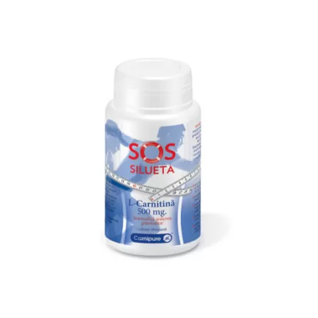 L-Carnitina 500mg SoS Silueta, 60 capsule, Rotta Natura