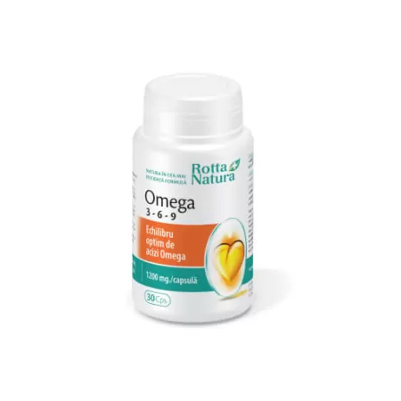 Omega 3 6 9, 1200mg, 90 capsule, Rotta Natura