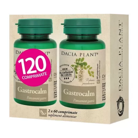 Gastrocalm, Pachet 1+1, 60 + 60 comprimate, Dacia Plant