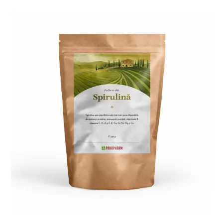 Pulbere din Spirulina, 250g, Parapharm