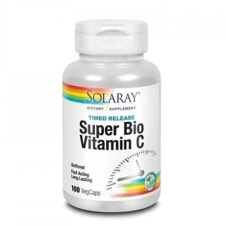 Super Bio Vitamina C Secom, 100 capsule, Solaray