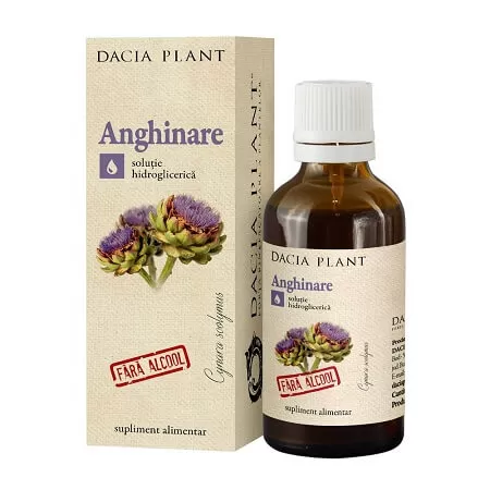 Tinctura de Anghinare Extract natural fara alcool, 50 ml, Dacia Plant