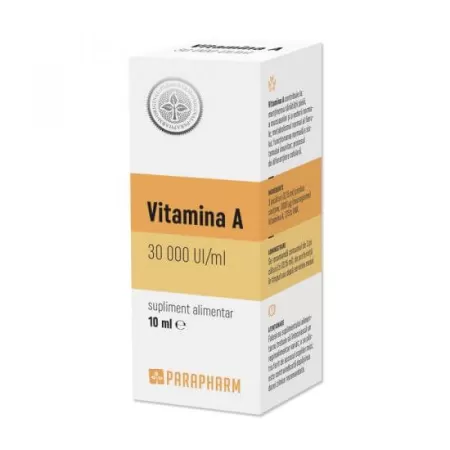 Vitamina A 30000 UI/ml, 10 ml, Parapharm