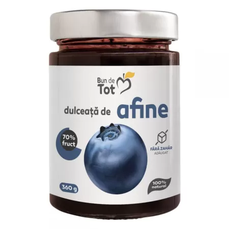 Dulceata de Afine fara zahar, 360g, Dacia Plant
