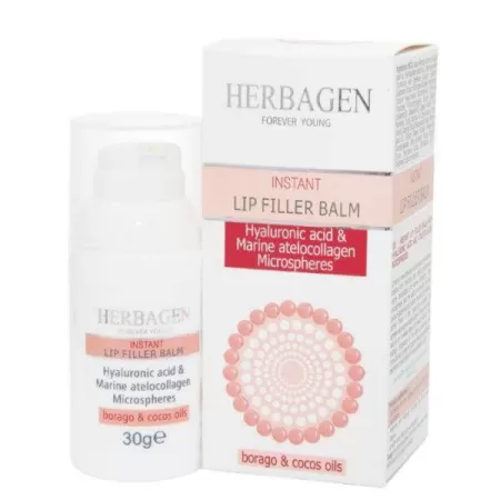 Balsam de buze filler cu acid hialuronic, 30gr, Herbagen