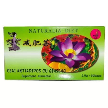 Ceai antiadipos cu Ginseng, Naturalia Diet 30 doze