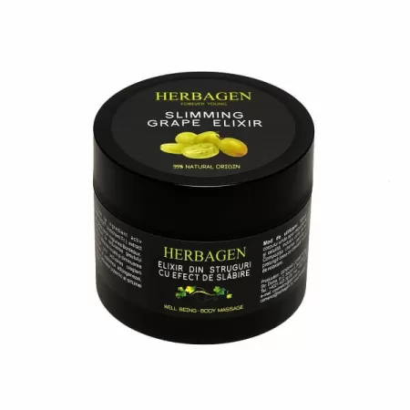 Crema Elixir din struguri cu efect de slabire, Herbagen, 200g