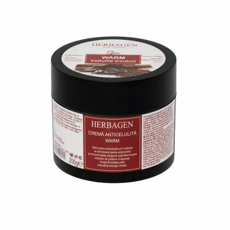 Crema anticelulita Warm efect incalzire, Herbagen, 200g