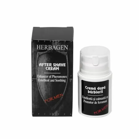 Crema dupa barbierit emolienta si calmanta, Herbagen, 50g