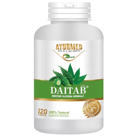 Daitab, 120 tablete, Ayurmed, supliment antidiabetic