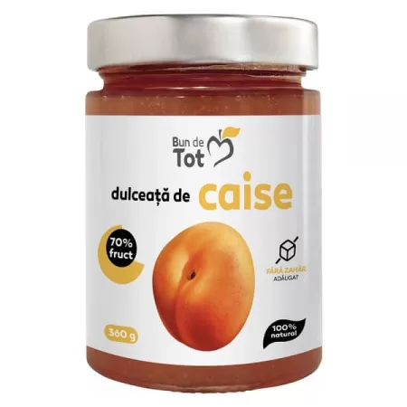 Dulceata de Caise fara zahar, 360g, Dacia Plant - Bun de Tot
