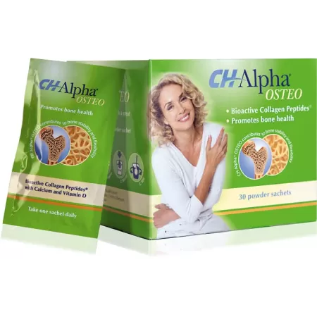 CH Alpha OSTEO Peptide de Colagen, 30 plicuri, Gelita