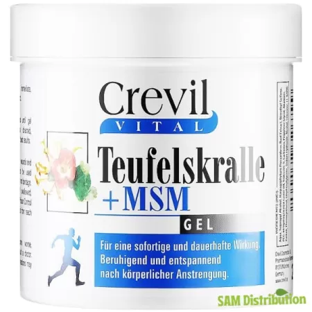 Gel Gheara Diavolului si Msm, 250ml, Crevil