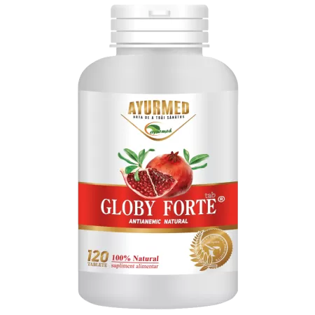 Globy Forte, 120 tablete, Ayurmed, Supliment antianemic natural