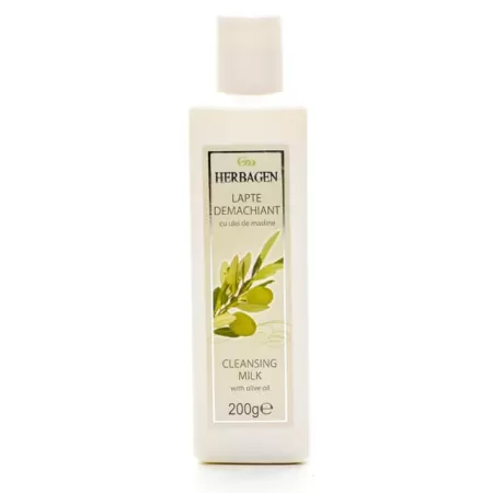 Lapte demachiant cu ulei de masline, 200 g - Herbagen
