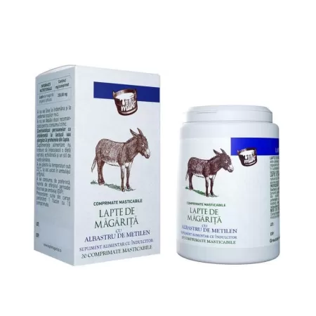 Lapte de Magarita cu Albastru de Metilen, 20 comprimate, Eurobrands