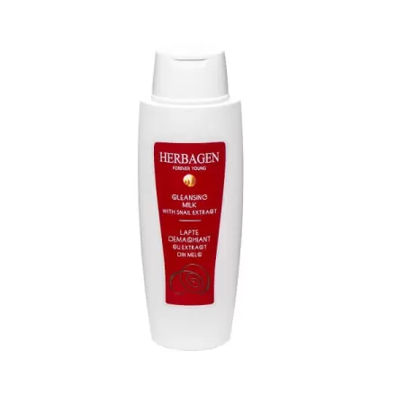 Lapte demachiant cu extract de melc, Herbagen, 200 ml