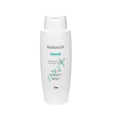 Lapte demachiant si tonic facial, Herbagen, 200 gr