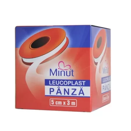 Leucoplast panza, 5cm x 3m, Minut