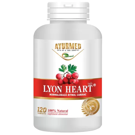 Lyon Heart, 120 tablete, Ayurmed, supliment tonic cardiac