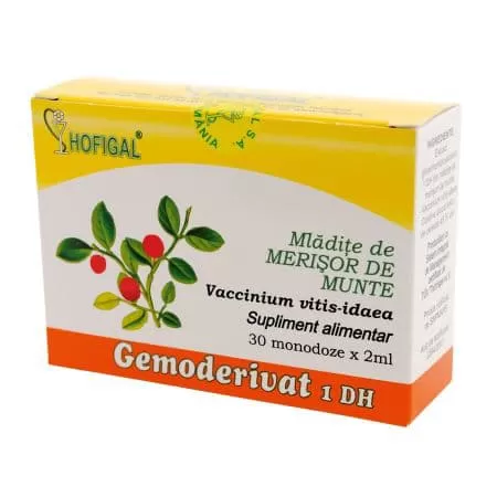 Mladite Merisor de Munte Gemoderivat, 30 monodoze, Hofigal