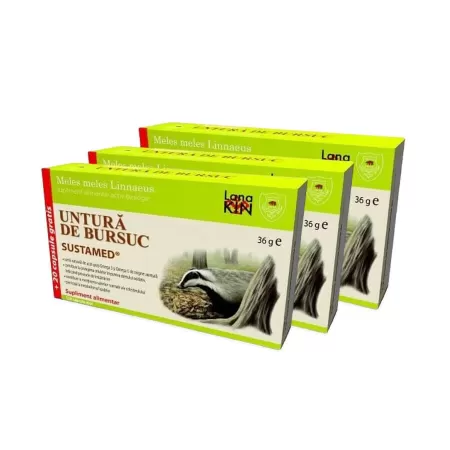 Untura de Bursuc, 3cutii x 120 capsule, Sustamed
