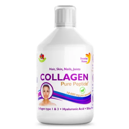 Colagen Lichid Hidrolizat Tip 1 si 3, 500ml, Swedish Nutra
