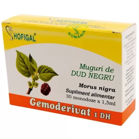 Gemoderivat Muguri de Dud negru, 30 monodoze, Hofigal