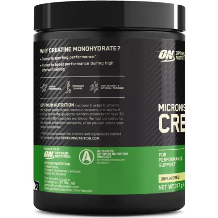 Creatina monohidrata ON Creatine Powder, 317 g, Optimum Nutrition